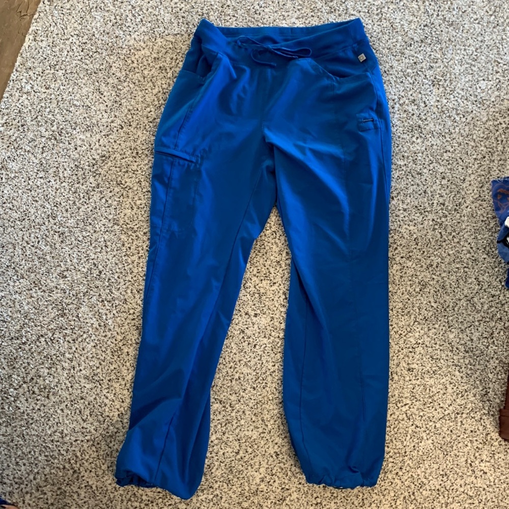 Royal blue scrub pants